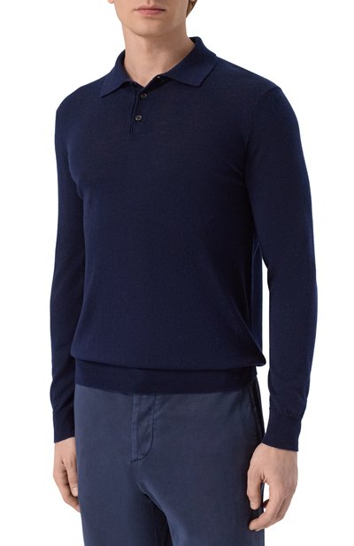 Поло из кашемира и шелка ANDREA CAMPAGNA, арт. M5625-1531, фото 3