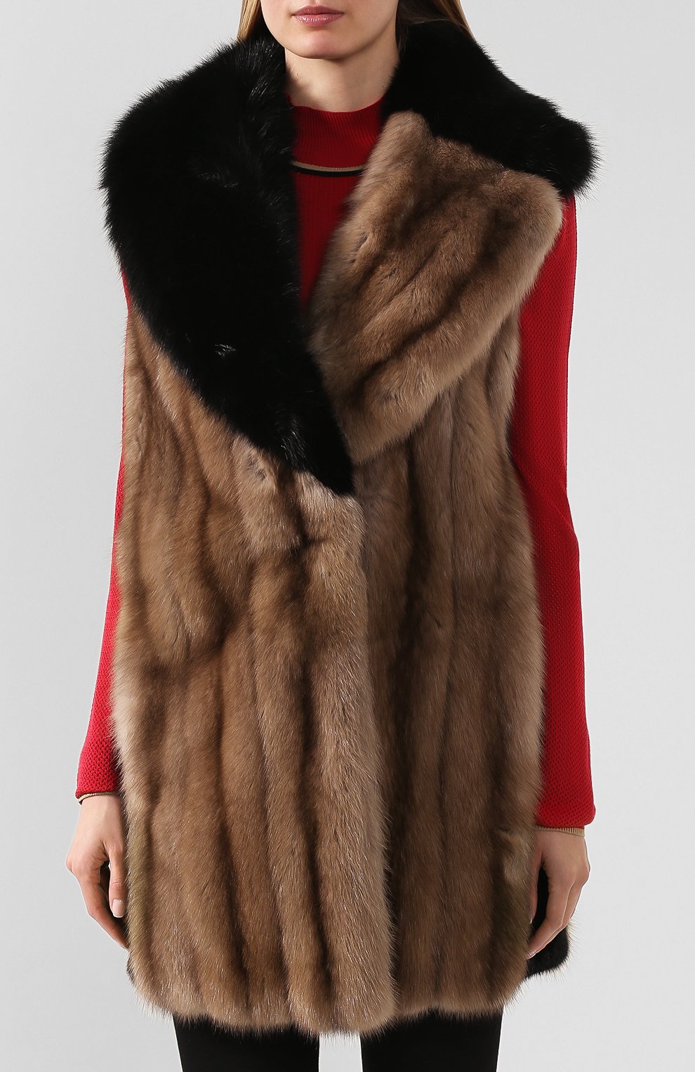 Жилет из меха соболя и норки FENDI, арт. FNH417 A8Q0, фото 3