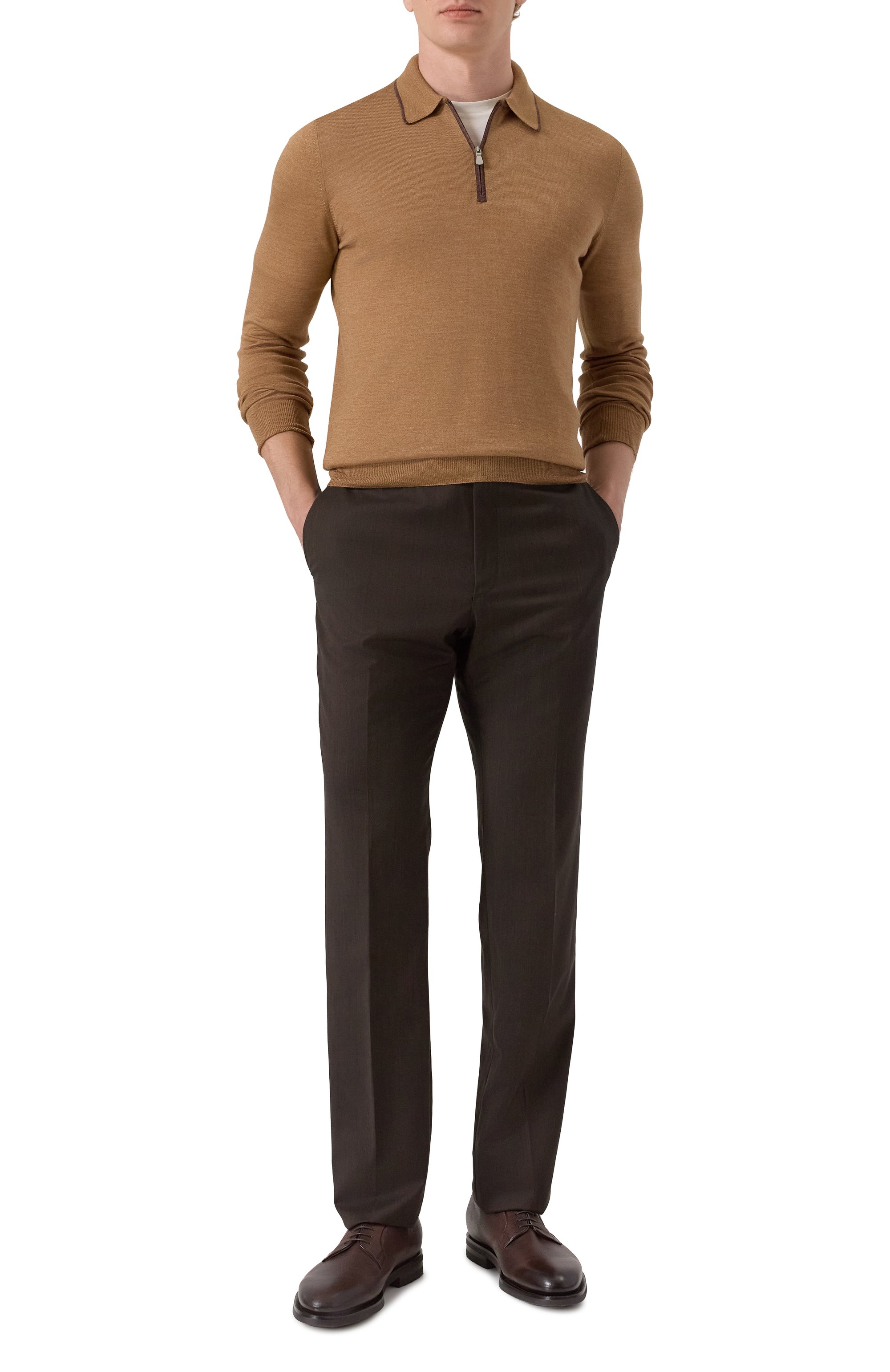 Поло из шерсти и шелка GRAN SASSO, арт. 57146/13125, фото 2