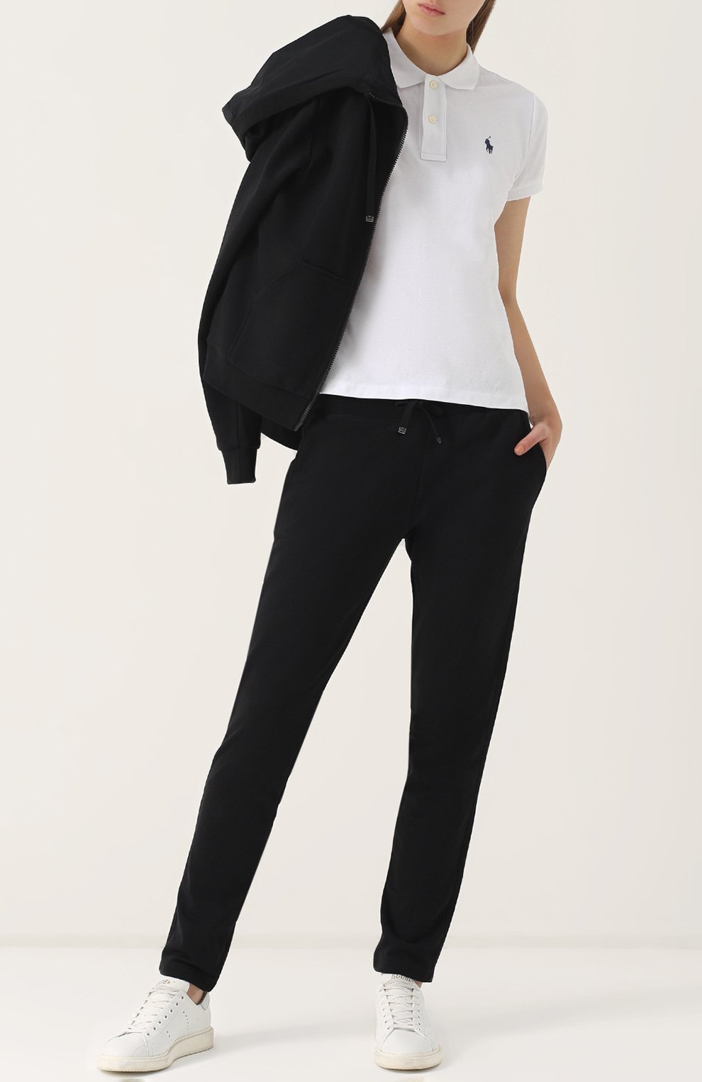 Хлопковое поло с вышитым логотипом бренда POLO RALPH LAUREN, арт. 211505669, фото 2