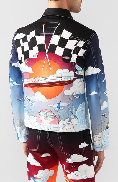 Джинсовая куртка CASABLANCA, арт. MS20-JK-003 CASABLANCA SPEED B0AT CLUB JACKET, фото 4