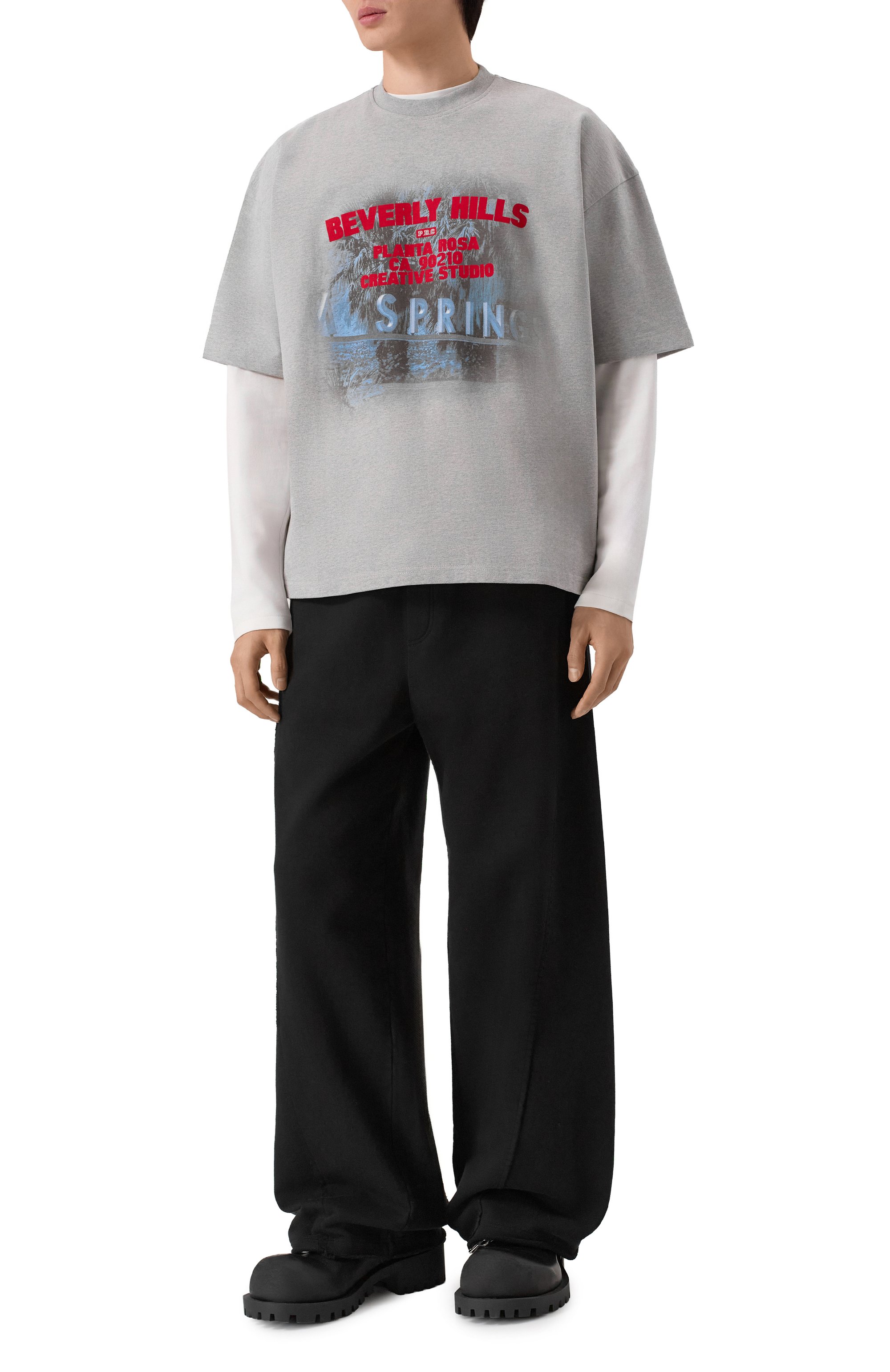 Хлопковая футболка PLANTA ROSA, арт. PR/T02/BEVERLY-DAWN/300VELVET, фото 2