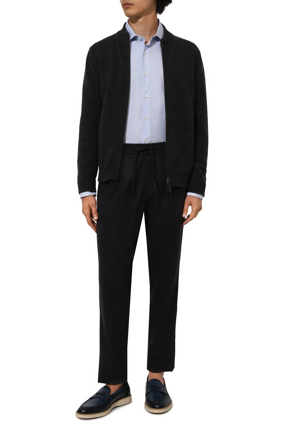 Кожаные пенни-лоферы detroit SANTONI, арт. MGDG18714TIFSSK7M24, фото 2