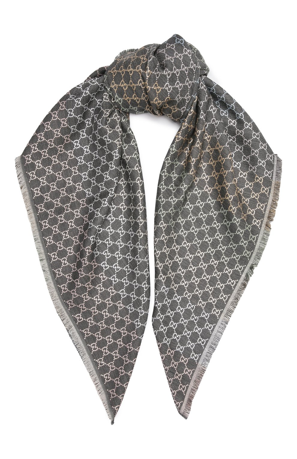 Платок из смеси шерсти и шелка GUCCI, арт. 558274/3GC46, фото 1