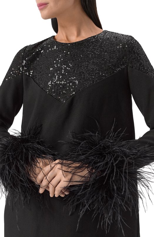 Платье с отделкой пайетками Botrois SKU5115887693 Чёрный  SKU5115887693 Фото 4