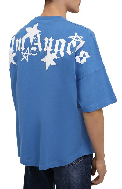 Хлопковая футболка PALM ANGELS, арт. PMAA002F21JER0054501, фото 4