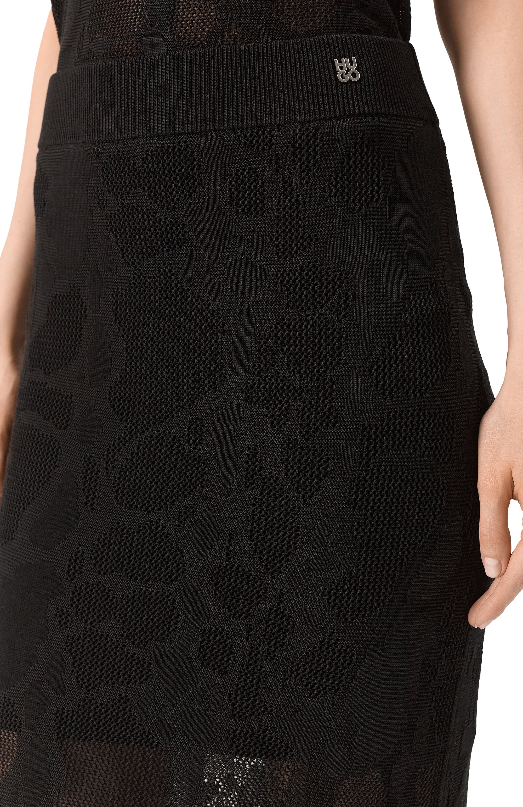 Юбка из вискозы и хлопка HUGO, арт. 50538225, фото 5