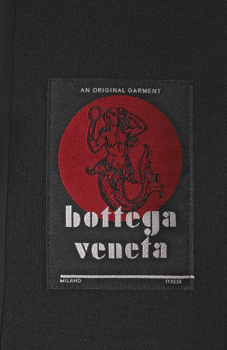 Женская куртка из хлопка и вискозы BOTTEGA VENETA черного цвета, арт. 815402/V3PD0 | Фото 9 (Материал внешний: Вискоза, Хлопок; Рукава: Длинные; Стили: Кэжуэл; Длина (верхняя одежда): Короткие; Кросс-КТ: Легкие, Куртка)