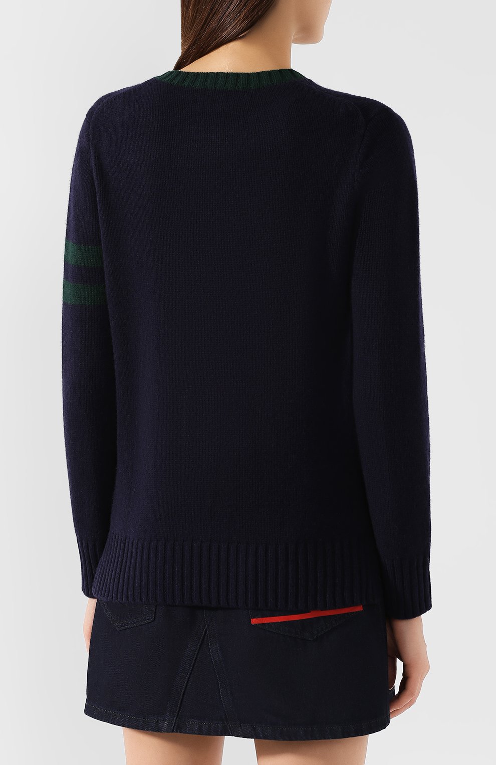 Шерстяной пуловер POLO RALPH LAUREN синего цвета по цене 33550 руб., арт. 211764622, фото 4 Шерстяной пуловер POLO RALPH LAUREN, арт. 211764622, фото 4