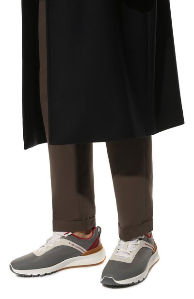 Комбинированные кроссовки BRUNELLO CUCINELLI, арт. MZUTBH0292, фото 3