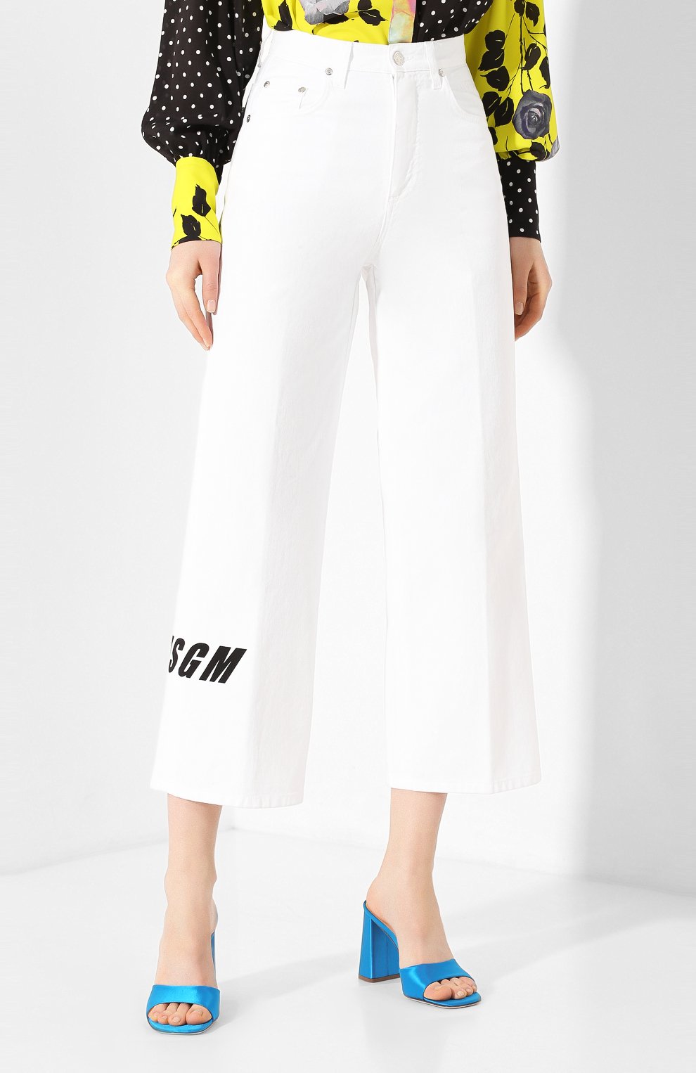 Джинсы MSGM белого цвета по цене 27800 руб., арт. 2841MDP80T 207276, фото 3 Джинсы MSGM, арт. 2841MDP80T 207276, фото 3