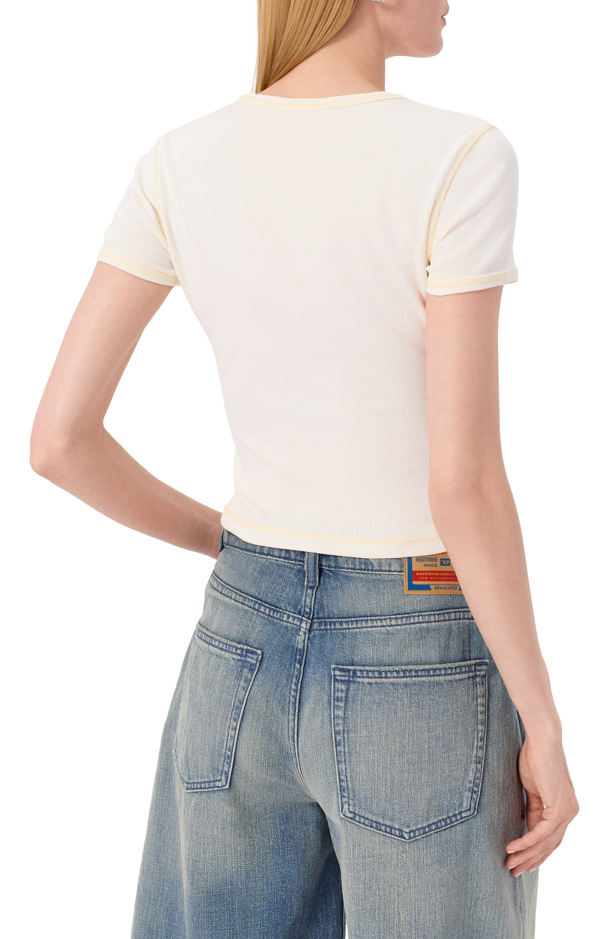 Хлопковая футболка DIESEL, арт. A12836/0SQAD, фото 4