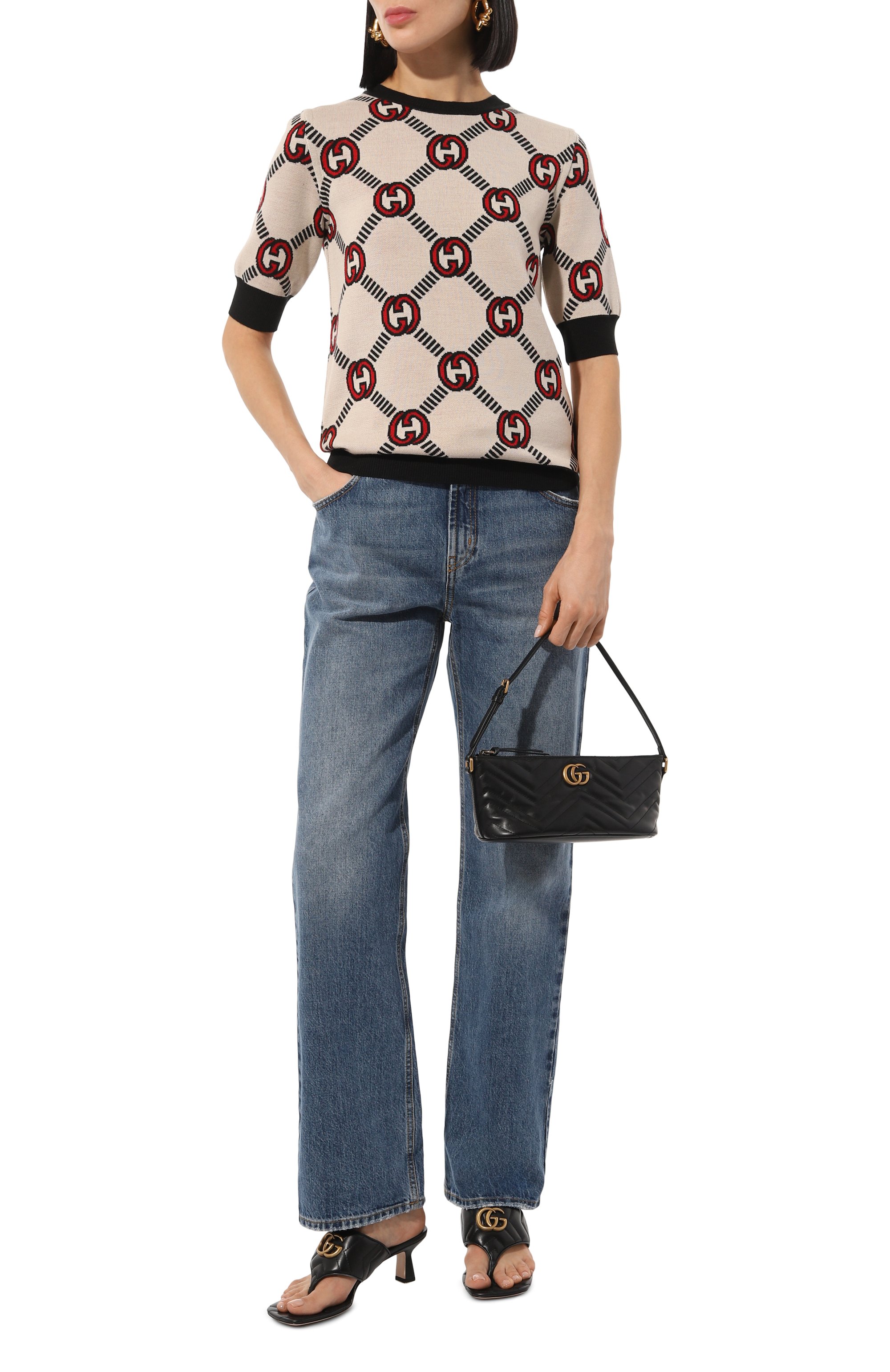 Сумка gg marmont small GUCCI, арт. 739166/AABZB, фото 7