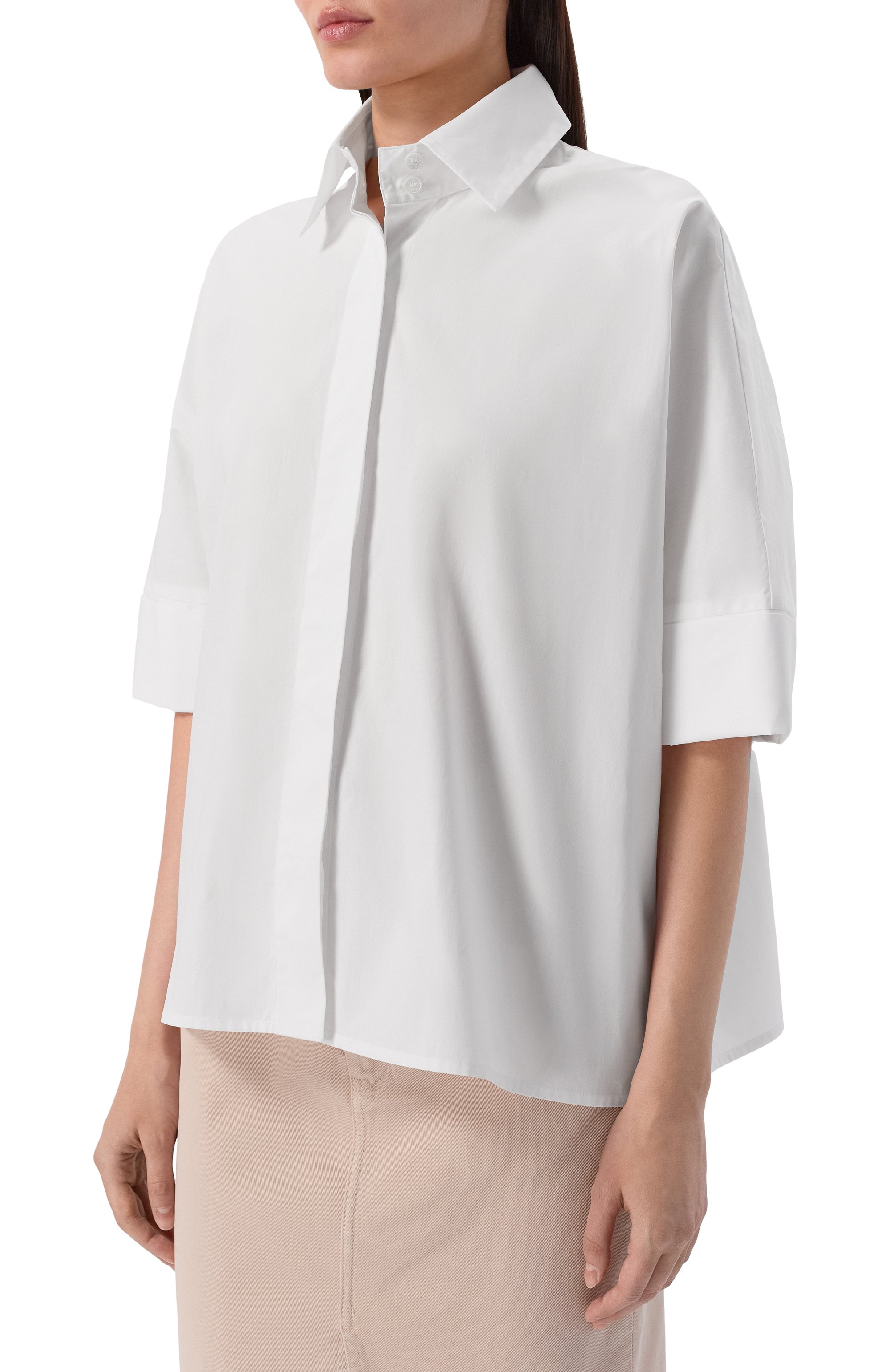 Хлопковая рубашка LORENA ANTONIAZZI, арт. P2651CA26A/4222, фото 3