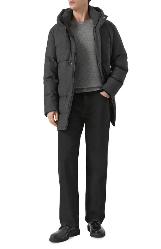 Пуховик из шерсти и кашемира Duno MAGNUS/LEVIC0 Серый  MAGNUS/LEVIC0 Фото 2