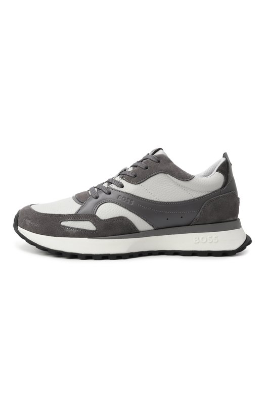 Кожаные кроссовки Jonah BOSS 50548782 Серый  50548782 Фото 4