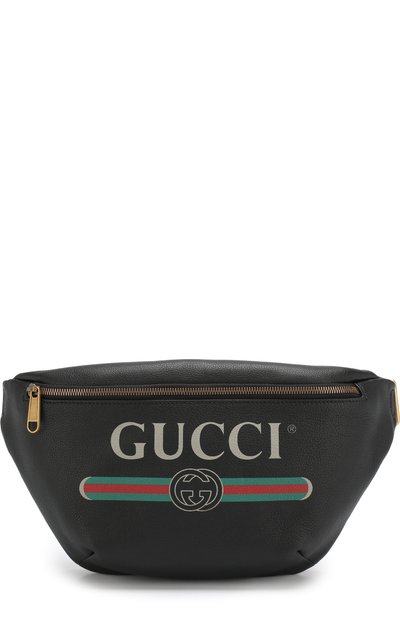 Кожаная поясная сумка gucci print GUCCI, арт. 530412/0GCCT, фото 1