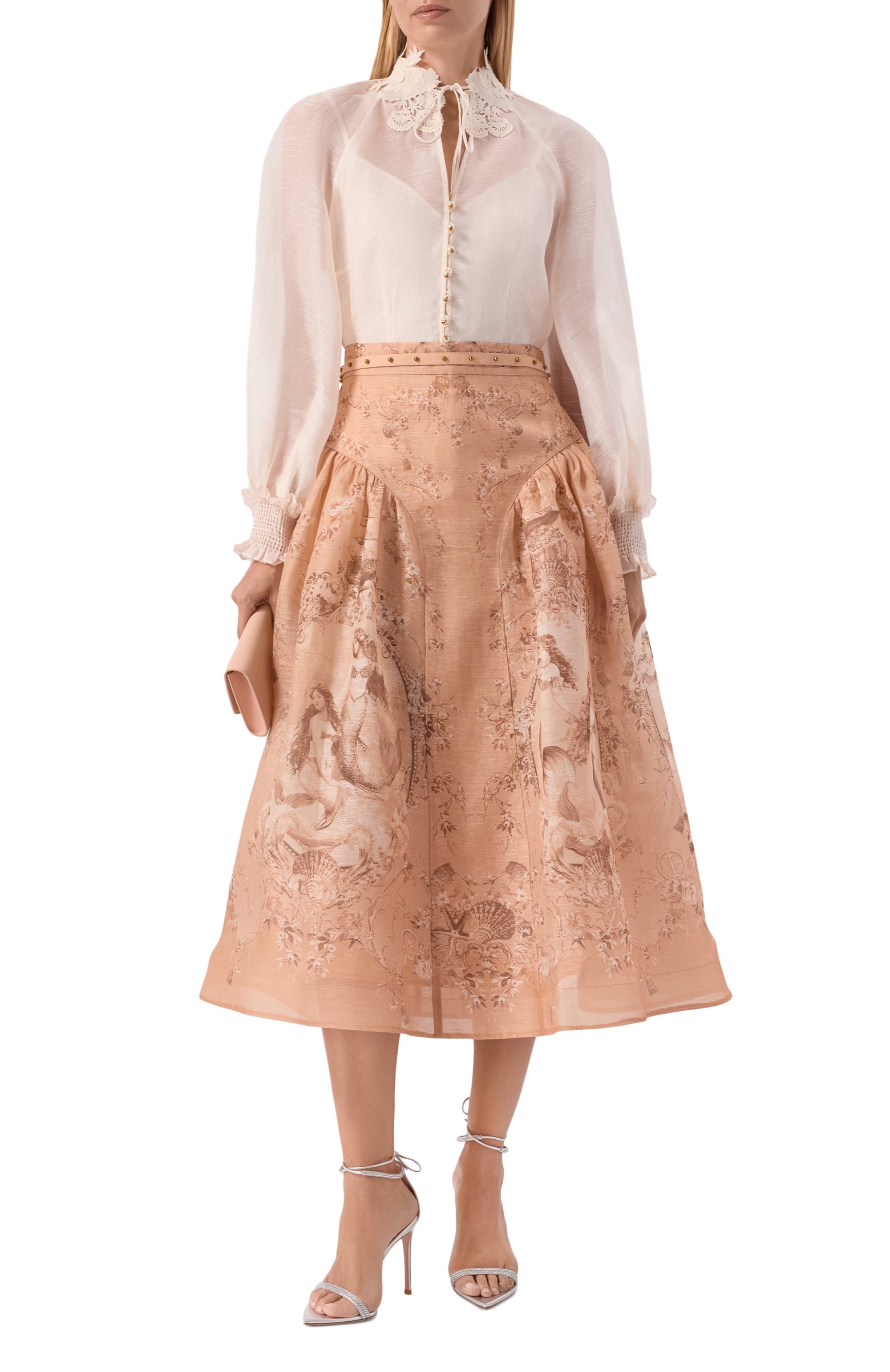 Блузка изо льна и шелка ZIMMERMANN, арт. 7121TC261, фото 2