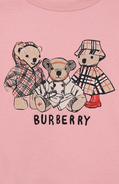 Хлопковый свитшот BURBERRY, арт. 8117802, фото 3