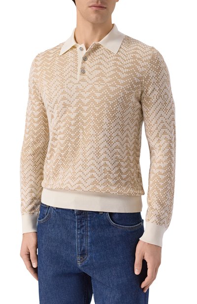 Поло из шерсти и шелка ZILLI, арт. KBP001M0230VRAWA0, фото 3