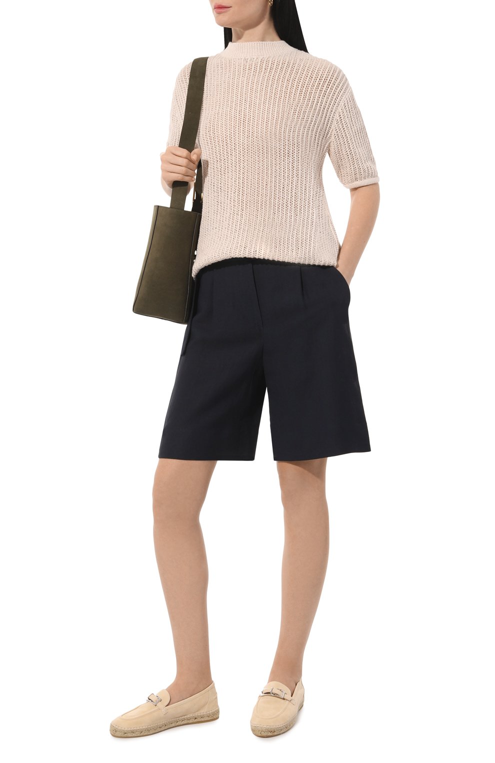 Хлопковый пуловер ADDICTED бежевого цвета по цене 21670 руб., арт. AC2224, фото 2 Хлопковый пуловер ADDICTED, арт. AC2224, фото 2