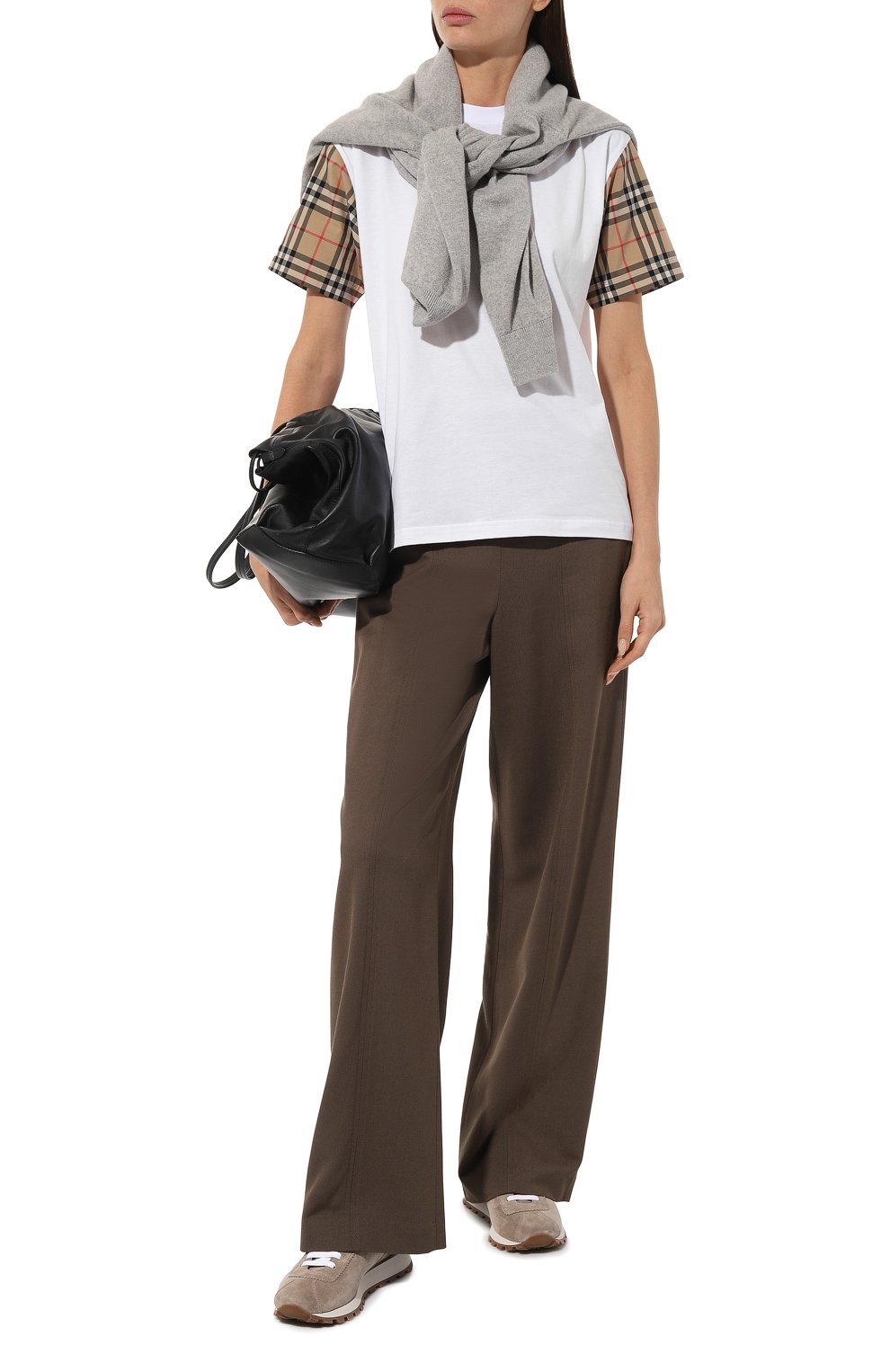 Хлопковая футболка BURBERRY, арт. 8042716, фото 2