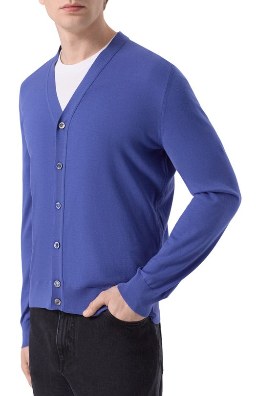 Шерстяной кардиган MVST M0-M25.1MM.K410/44-60 Синий  M0-M25.1MM.K410/44-60 Фото 3