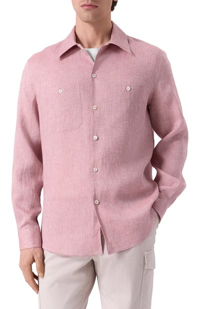 Льняная рубашка BRUNELLO CUCINELLI, арт. MM6840658, фото 3