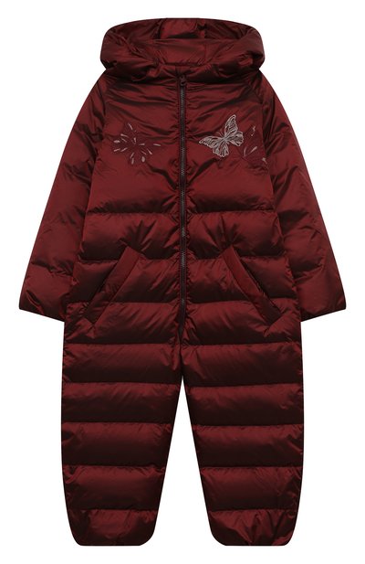 Пуховый комбинезон CHEPE бордового цвета по цене 15000 руб., арт. 391395, фото 1 Пуховый комбинезон CHEPE, арт. 391395, фото 1