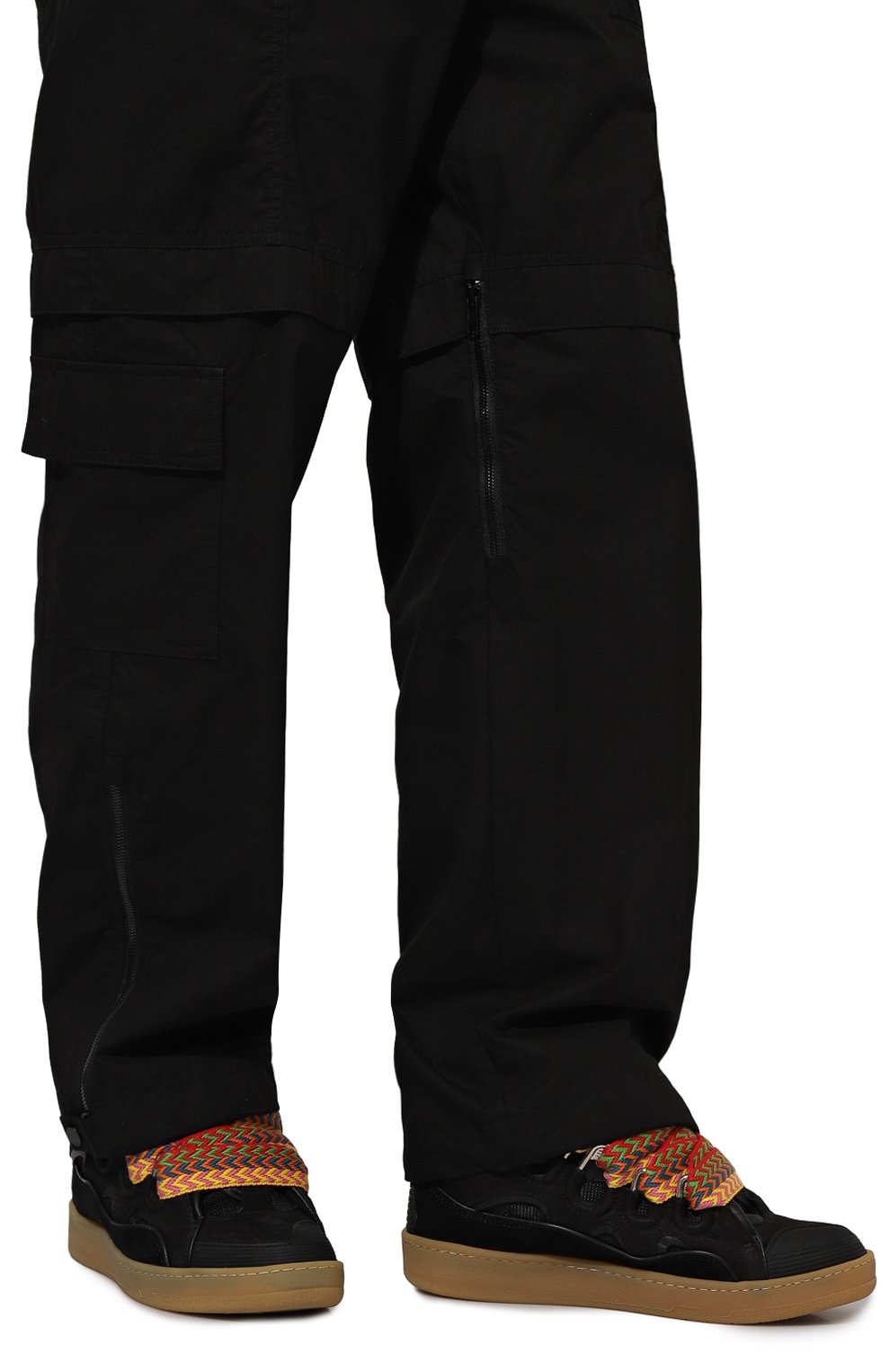 Комбинированные кеды curb LANVIN, арт. FM-SKRK11-DRA2-A20, фото 3