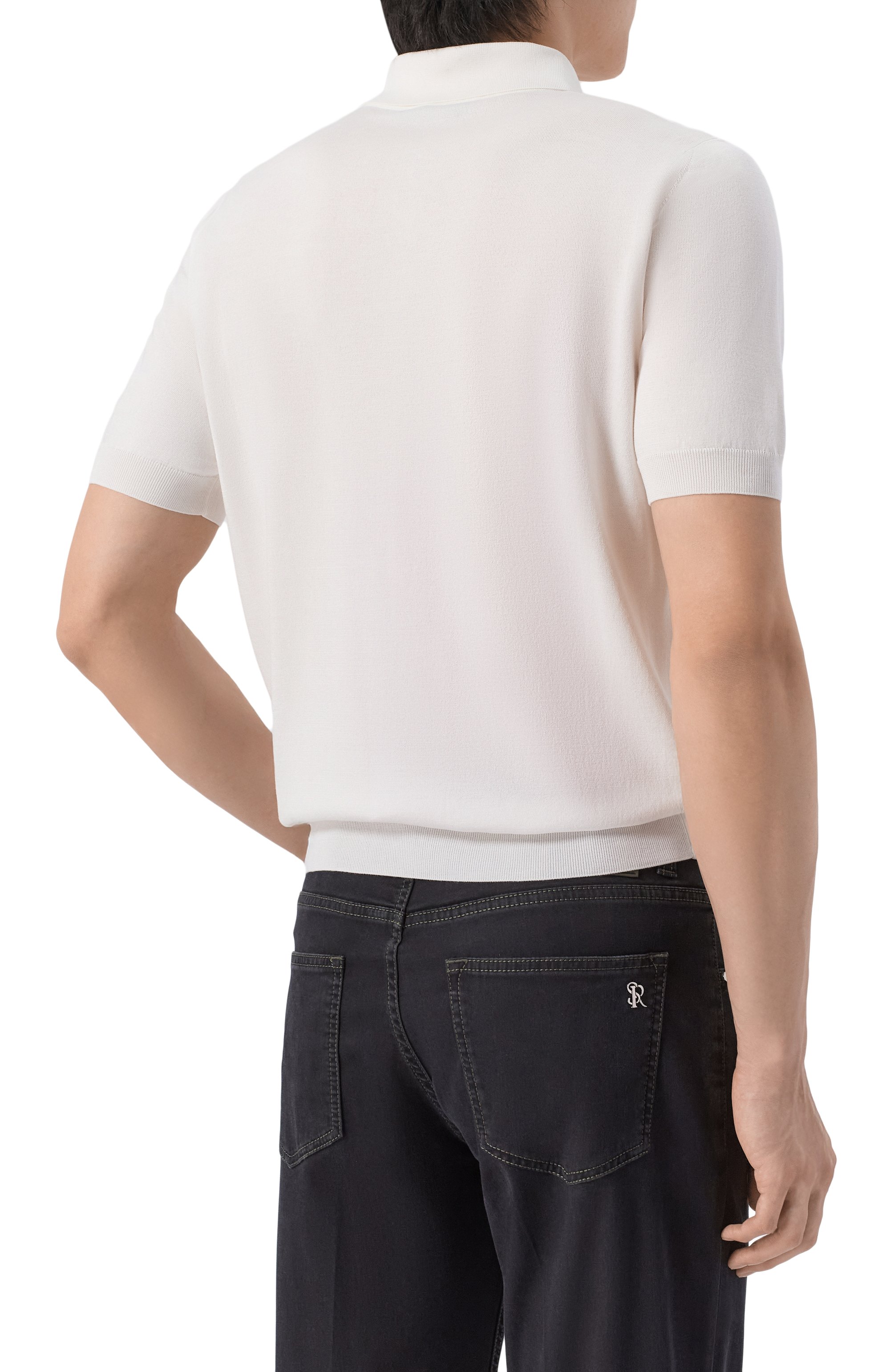 Поло из хлопка и шелка ZILLI, арт. KBP002M0107VR0V00, фото 4