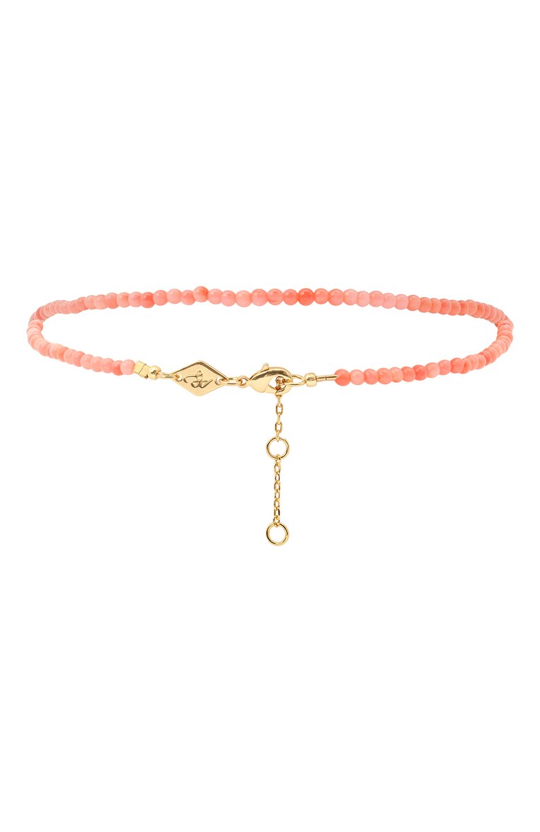 Женский браслет на ногу wave anklet ANNI LU розового цвета, арт. 191-50-45 | Фото 2 (Материал: Металл, Стекло; Нос: Не проставлено; Региональные ограничения белый список (Axapta Mercury): Не проставлено)