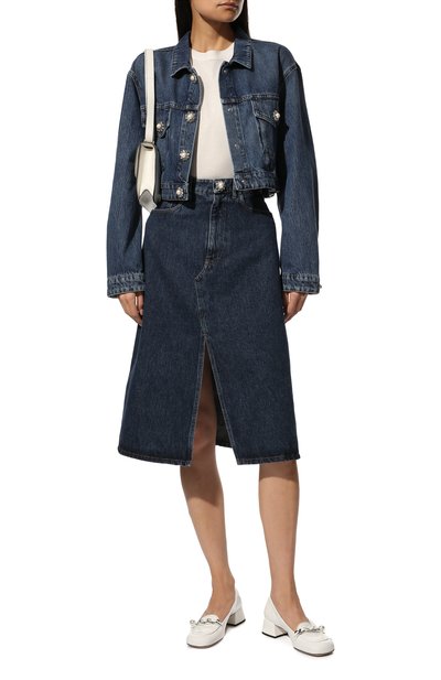 Джинсовая куртка MIU MIU голубого цвета по цене 150000 руб., арт. GWB147-1YXQ-F0013, фото 2 Джинсовая куртка MIU MIU, арт. GWB147-1YXQ-F0013, фото 2