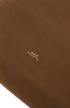 Женская сумка ashley A.P.C. коричневого цвета, арт. PXCAT-F61739 | Фото 3 (Ремень/цепочка: На ремешке; Размер: medium; Материал сплава: Проставлено; Драгоценные камни: Проставлено; Материал: Натуральная кожа)