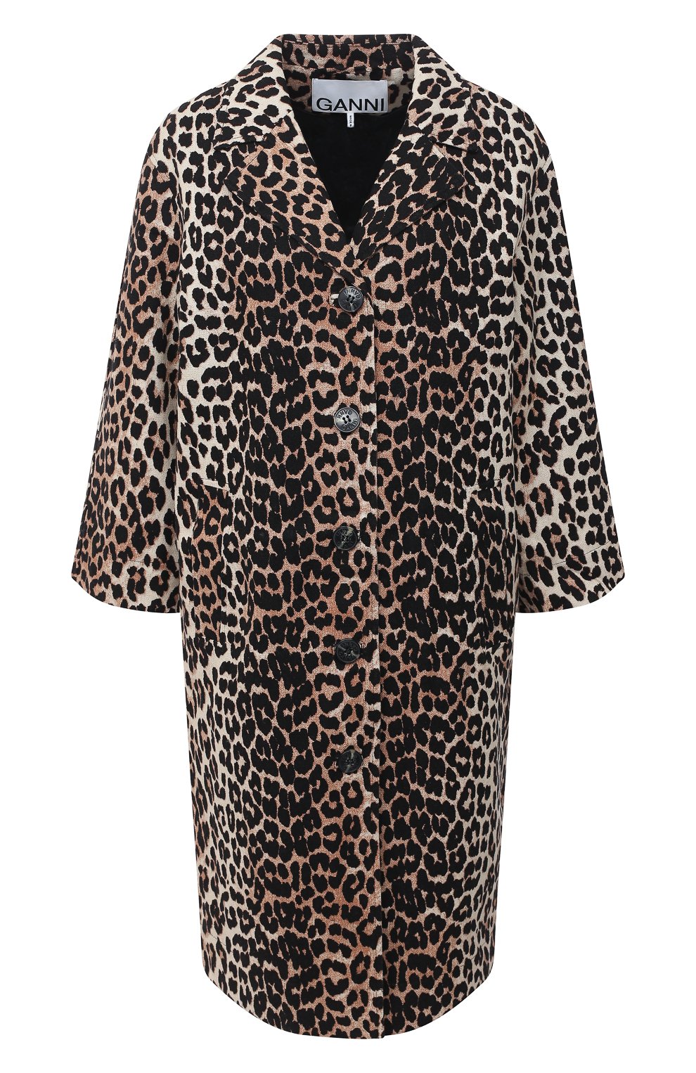 Пальто из хлопка и льна GANNI, арт. F5013, фото 1