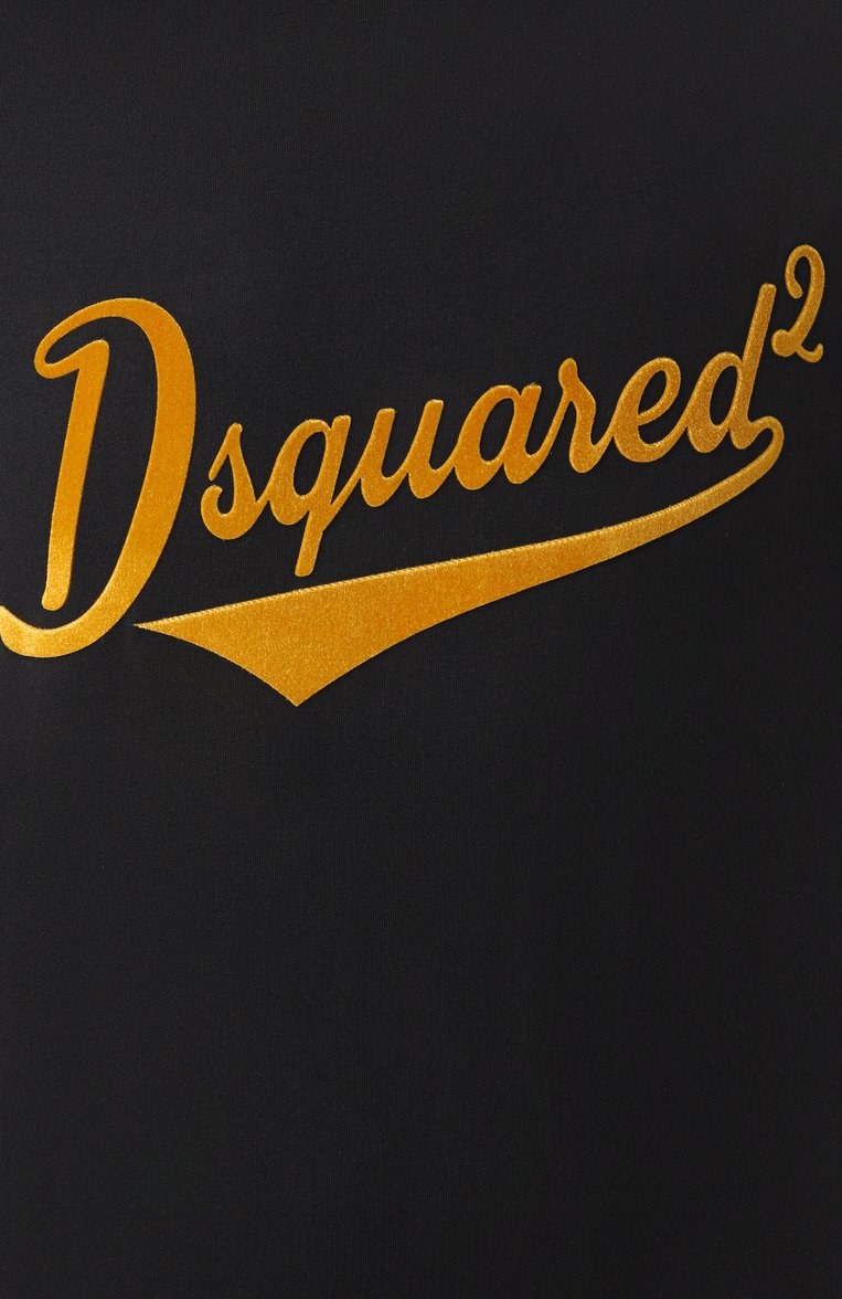 Мужская хлопковая футболка DSQUARED2 черного цвета, арт. S74GD1394/D20020 | Фото 6 (Длина (для топов): Стандартные; Драгоценные камни: Проставлено; Рукава: Короткие; Материал сплава: Проставлено; Принт: С принтом; Стили: Кэжуэл; Материал внешний: Хлопок; Кросс-КТ: Джерси; Мужское Кросс-КТ: Футболка-одежда)