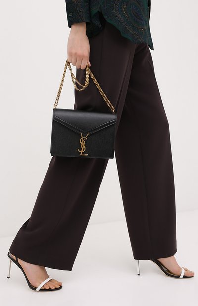 Сумка cassandra medium SAINT LAURENT черного цвета по цене 186000 руб., арт. 532750/B0W0W, фото 2 Сумка cassandra medium SAINT LAURENT, арт. 532750/B0W0W, фото 2