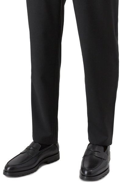 Кожаные лоферы detroit SANTONI, арт. MGDG18610NE0AHAS, фото 3