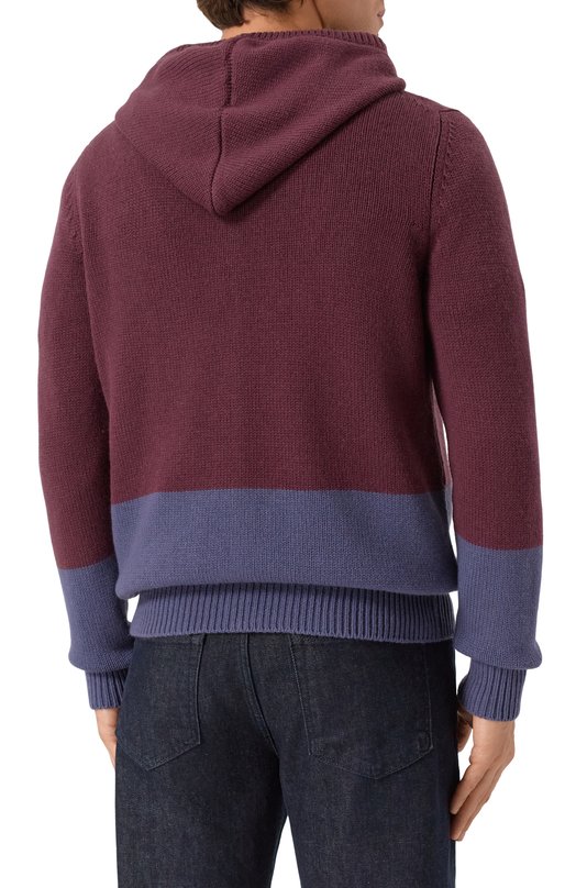 Кашемировый кардиган Kiton UMK0799A0072 Бордовый  UMK0799A0072 Фото 4