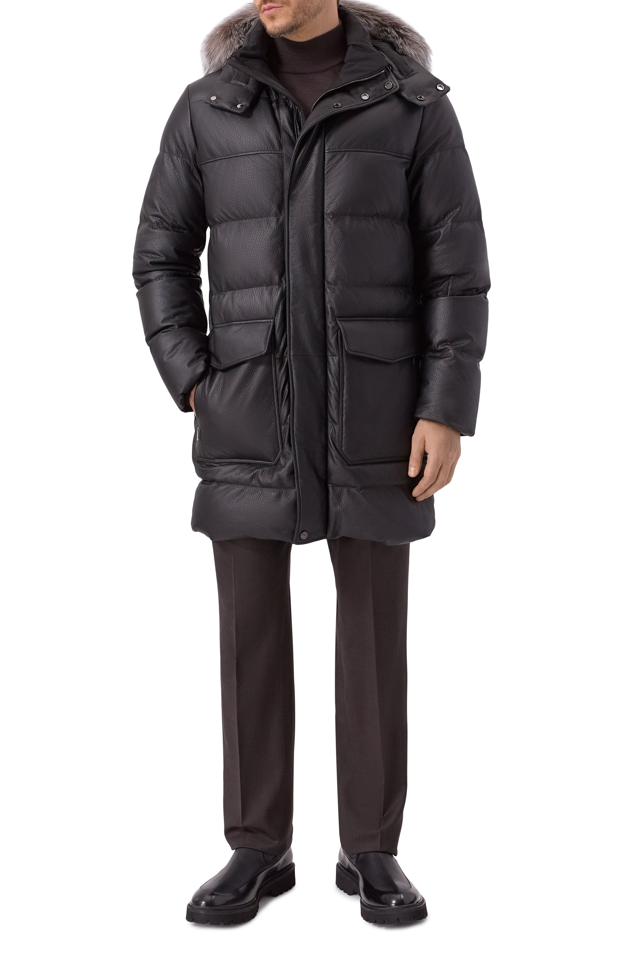 Кожаные челси KITON, арт. USSA195N0131802, фото 2