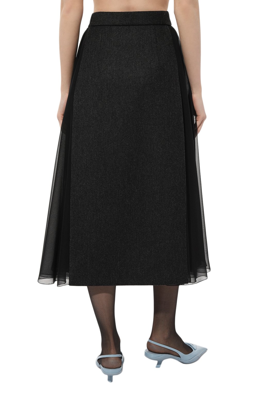 Шерстяная юбка PRADA, арт. P106TG-1ZDB-F0H16-212, фото 4