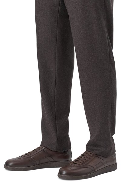 Кожаные кеды dbs-olympic SANTONI, арт. MBPG22072DKTK0IL, фото 3