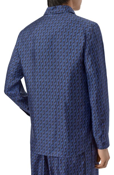 Шелковая рубашка MVST темно-синего цвета по цене 158000 руб., арт. M26.2PM.B019/F128, фото 4 Шелковая рубашка MVST, арт. M26.2PM.B019/F128, фото 4