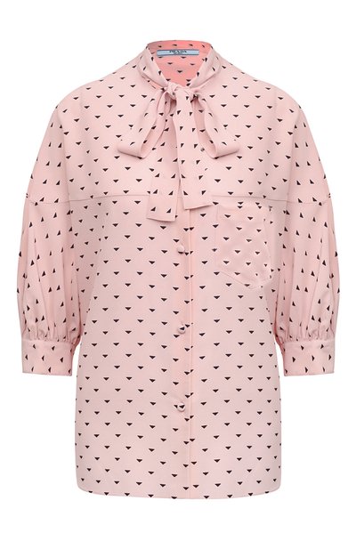 Женская шелковая блузка PRADA, арт. P495EG-1Y0O-F0W7F-211