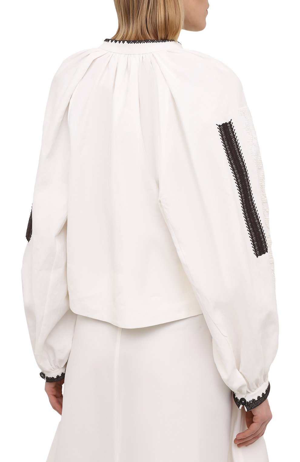 Льняная блузка JIL SANDER, арт. JSPS561380-WS320700A, фото 4