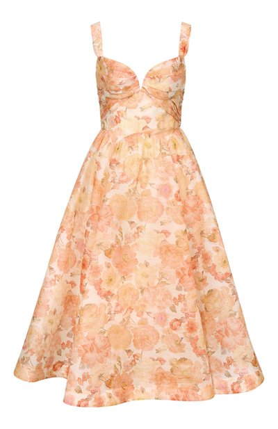 Женское платье изо льна и шелка ZIMMERMANN, арт. 6847DC261