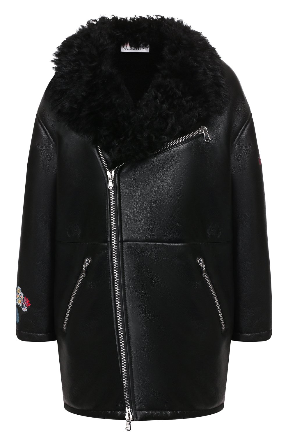 Дубленка REDVALENTINO черного цвета по цене 196500 руб., арт. SR0NA01Z/4L3, фото 1 Дубленка REDVALENTINO, арт. SR0NA01Z/4L3, фото 1