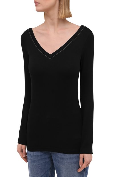 Хлопковый пуловер BRUNELLO CUCINELLI, арт. M0TC8BJ302, фото 3