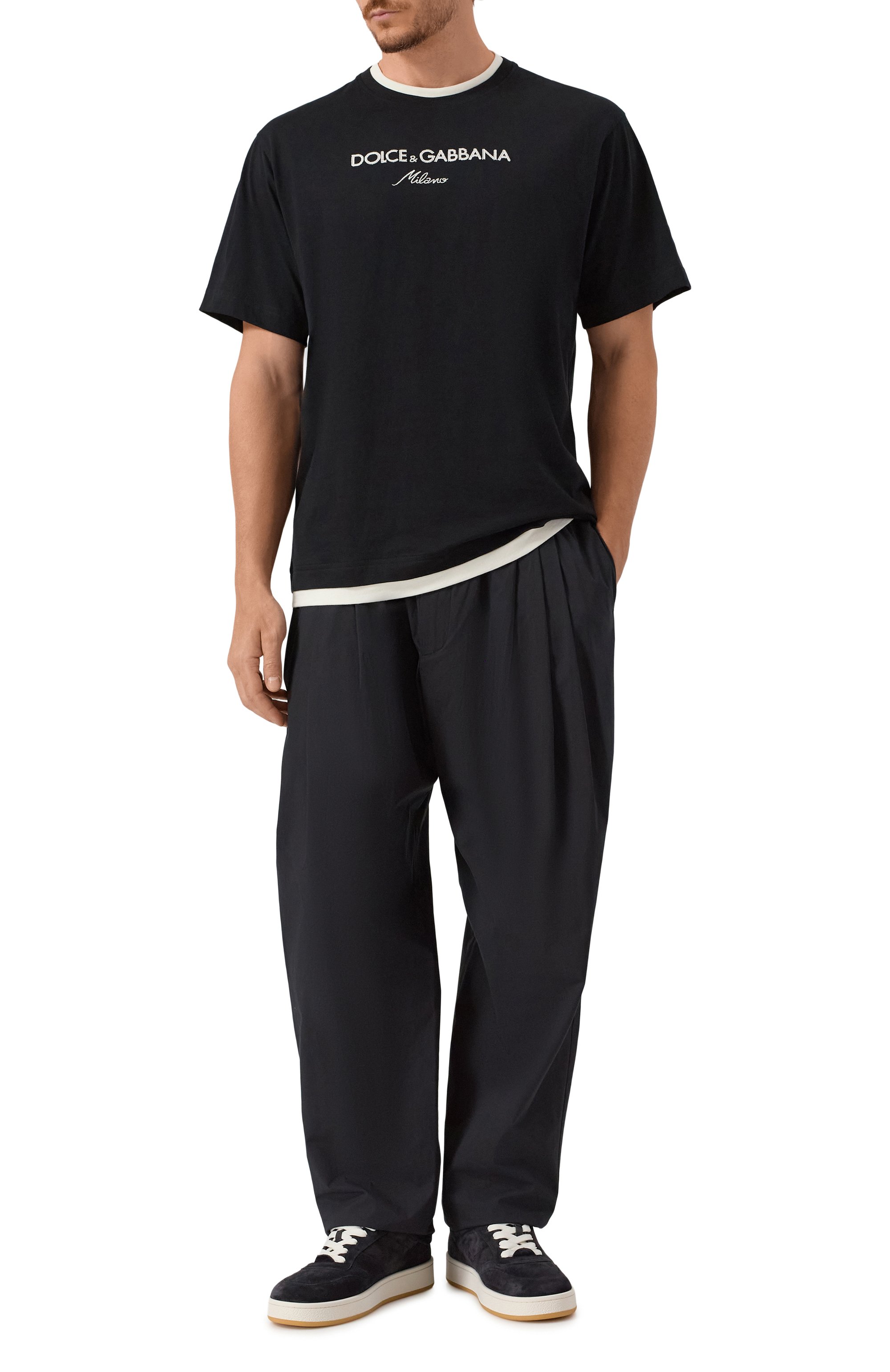 Хлопковая футболка DOLCE & GABBANA, арт. G8ST6Z/G7PCG, фото 2