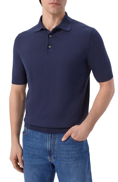 Хлопковое поло ANDREA CAMPAGNA, арт. PL1MC/SI18R, фото 3